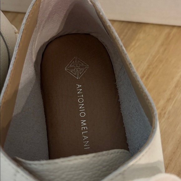 9 M Wowmen's ANTONIO MELANI leather Espadrille cream Sneakers platform Taylor - Picture 4 of 8